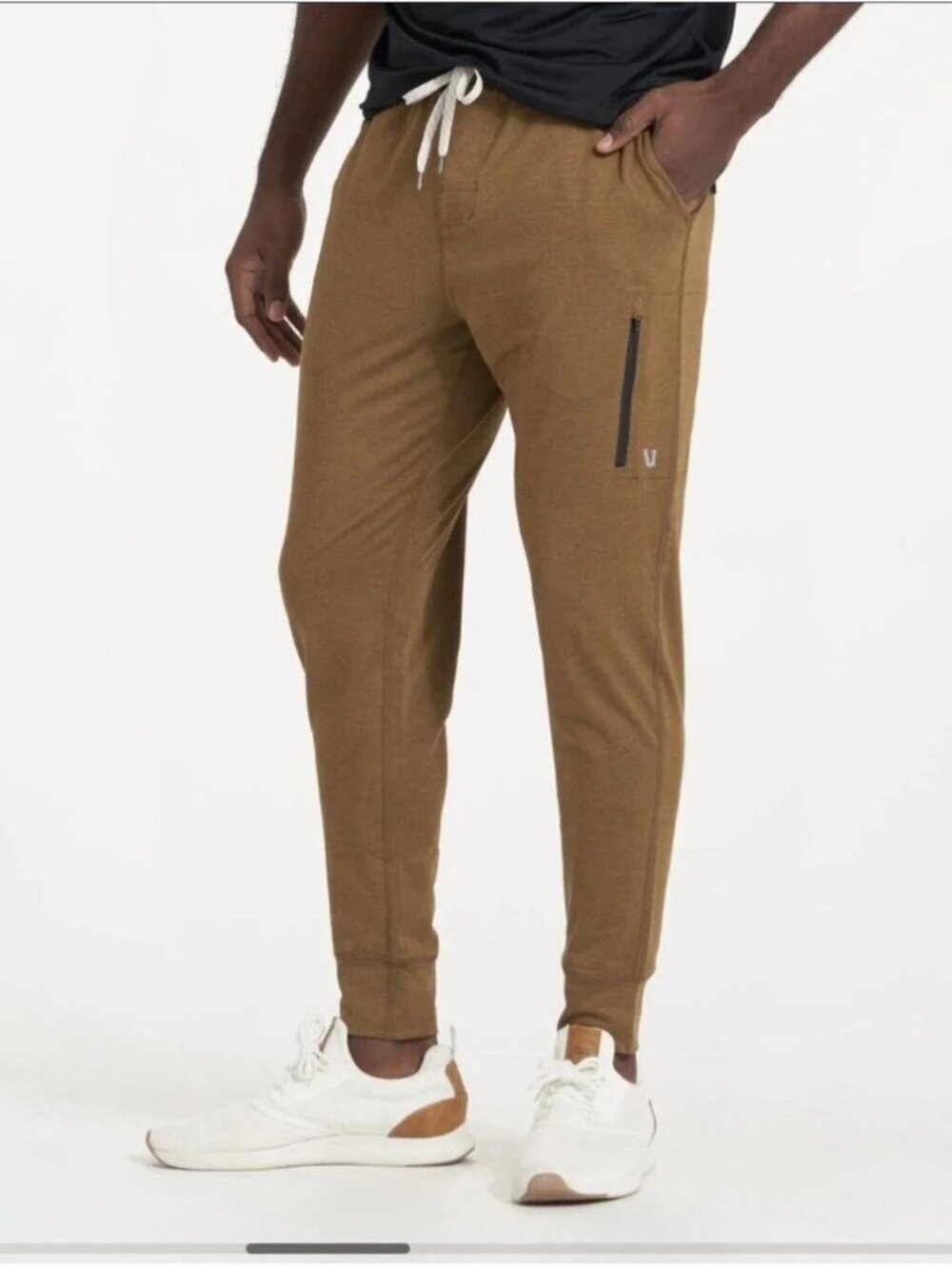 VUORI Sunday Performance Joggers xs Tabacco Heather Athleisure Pants gym workout